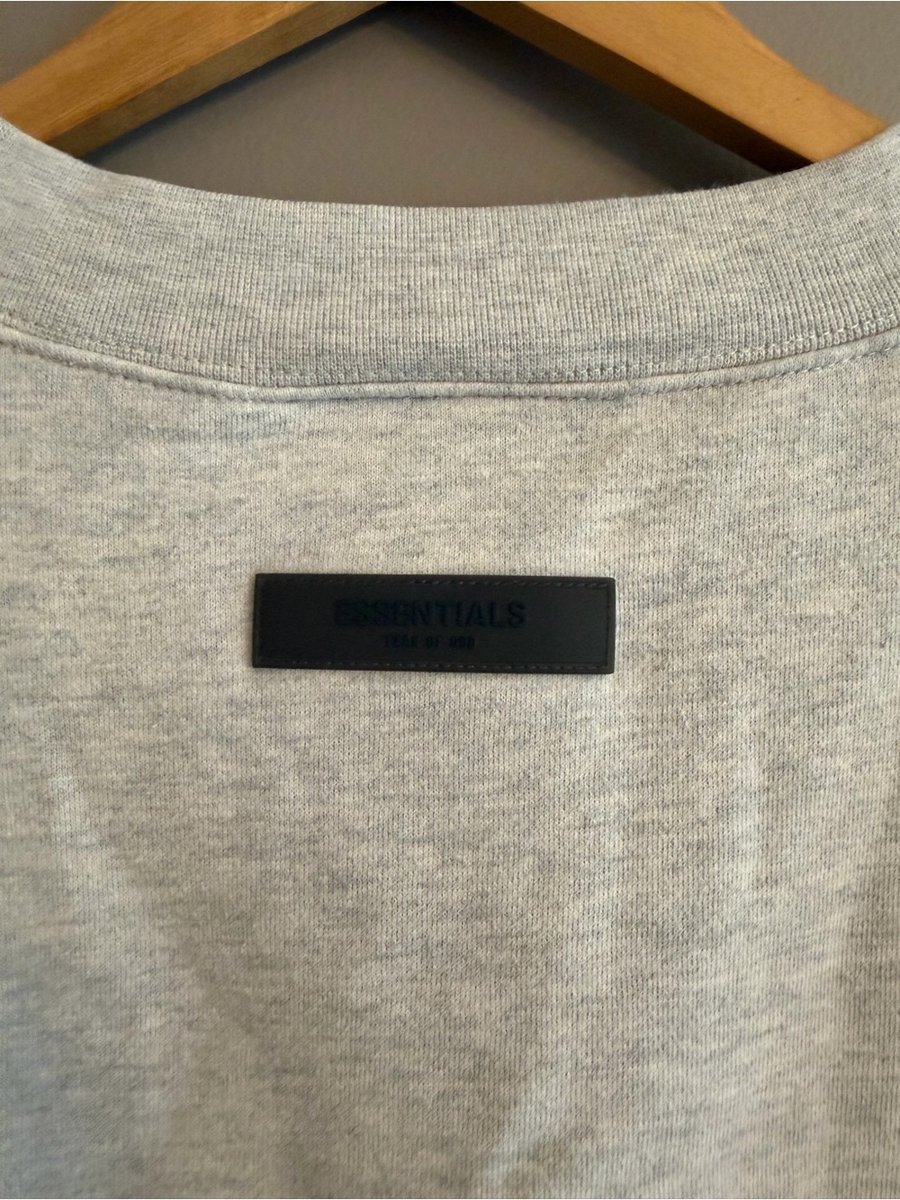 Fear of God Crewneck Sweatshirt in Light Gray with Chest Logo - Picture 5 of 7